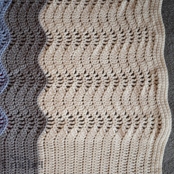 Layered Waves Blanket - Yarn Kit - Image 12