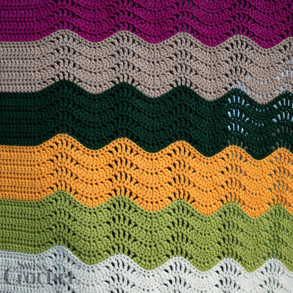 Layered Waves Blanket - Yarn Kit - Image 5