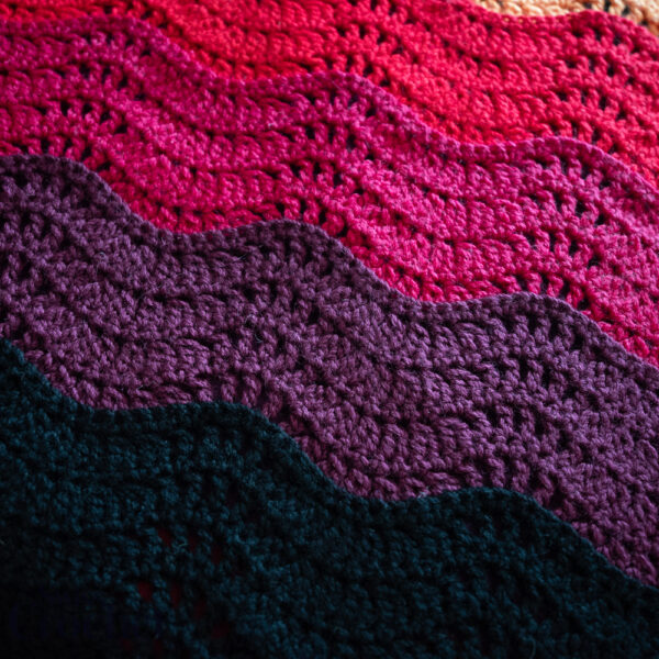 Layered Waves Blanket - Yarn Kit - Image 6