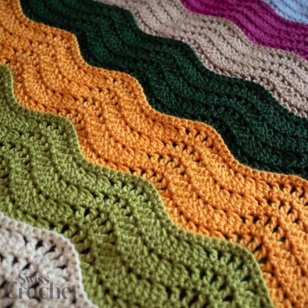 Layered Waves Blanket - Yarn Kit - Image 10