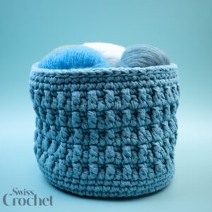 The Terracotta Texture Basket with Ribbon XL - Yarn Kit