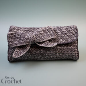 Grey-Silver Sparkle Crochet Bag - Yarn Kit