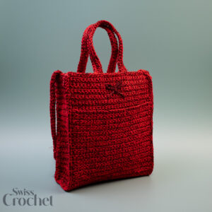 Red Sparkle Crochet Bag - Yarn Kit
