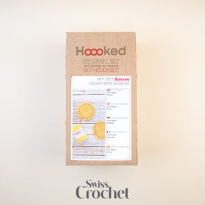 Hoooked - Coasters Guscio - Curry Yellow - Macramé Kit